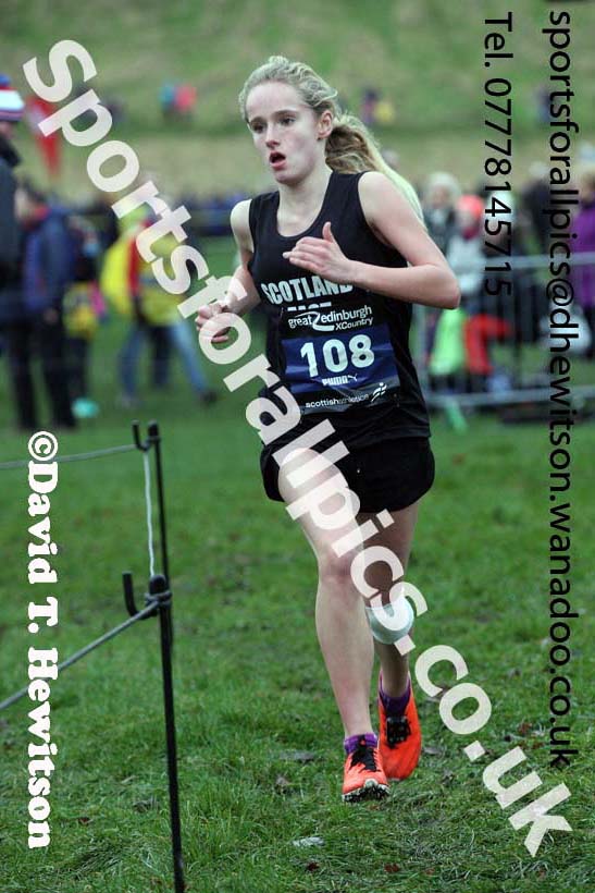Girls under-15 Inter-District, 2017 Great Edinburgh Cross Country. Photo: David T. Hewitson/Sports for All PIcs